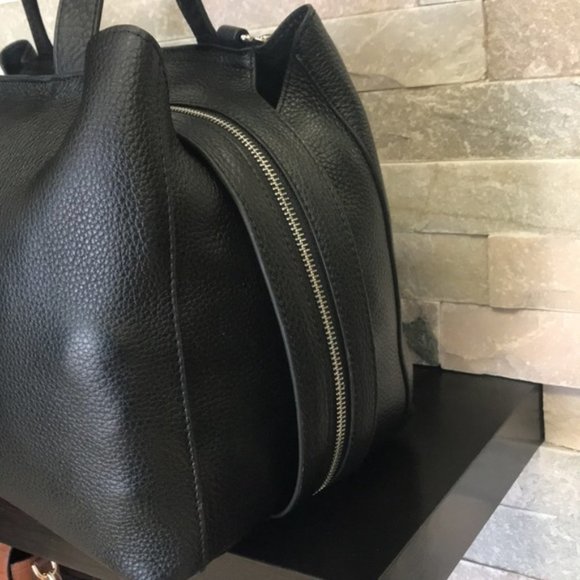 Celine Dion Large Mezzo Leather Satchel - Picture 5 of 9